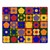 Primary Color Cog Seating Classroom Rug