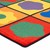 Primary Color Cog Seating Classroom Rug - Corner