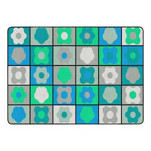 Contemporary Color Cog Seating Classroom Rug