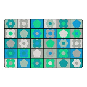 Contemporary Color Cog Seating Classroom Rug
