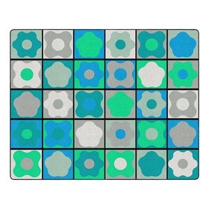 Contemporary Color Cog Seating Classroom Rug