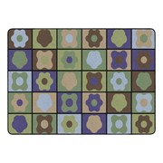 Natural Color Cog Seating Classroom Rug