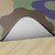 Natural Color Cog Border Classroom Rug - Backing