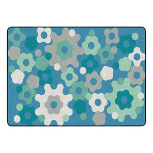 Contemporary Color Big Cogs Classroom Rug