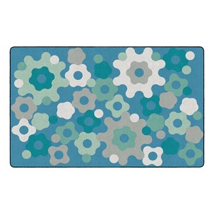 Contemporary Color Big Cogs Classroom Rug