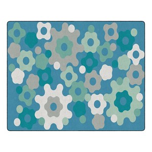 Contemporary Color Big Cogs Classroom Rug