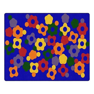 Primary Color Cog Classroom Rug