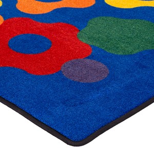 Primary Color Cog Classroom Rug