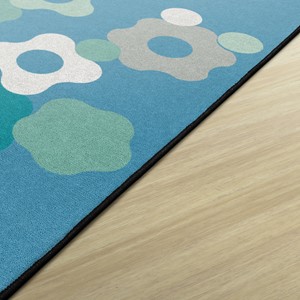Contemporary Color Cog Classroom Rug - Edges