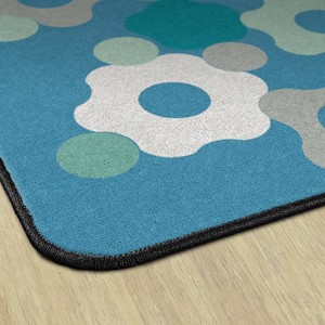Contemporary Color Cog Classroom Rug - Edges