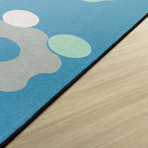 Contemporary Color Cog Classroom Rug - Edges