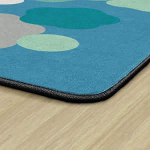 Contemporary Color Cog Classroom Rug - Backing