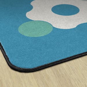 Contemporary Color Cog Classroom Rug - Edges