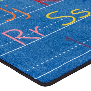 Primary Color Handwriting Classroom Rug