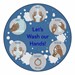 Let's Wash Our Hands! Durable Rug - Round (6' Diameter)