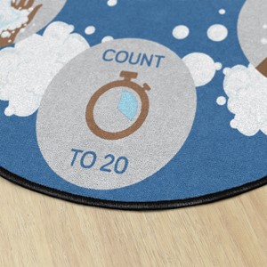 Let's Wash Our Hands! Durable Rug