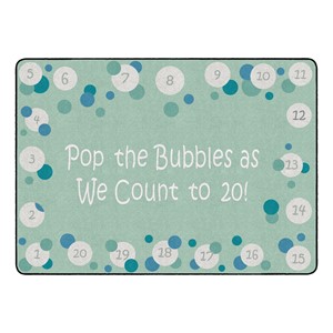 Pop The Bubbles Durable Rug - Rectangle - Contemporary
