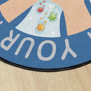 Don't Forget to Wash Your Hands Durable Rug (6' Diameter)