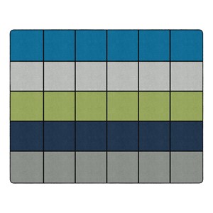Shapes Accent Bold Squares Seating Rug (10' 6" W x 13' 2" L)