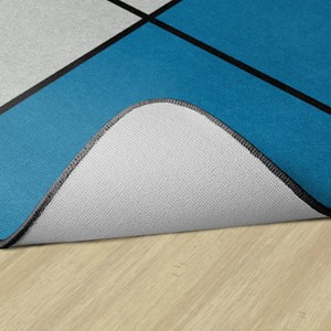 Shapes Accent Bold Squares Seating Rug - Backing