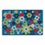 Shapes Accent Big Cogs Classroom Rug - Brilliant Blue