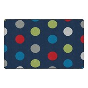 Shapes Accent Polka Dot Classroom Rug