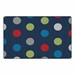 Shapes Accent Polka Dot Classroom Rug - Navy