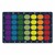 Shapes Accent Alphabet Seating Rug - Rectangle - Navy