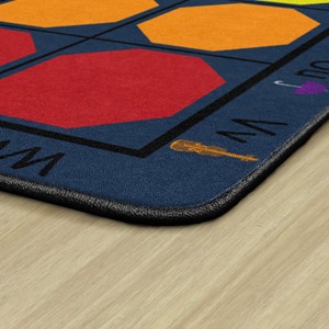 Shapes Accent Alphabet Seating Rug - Corner