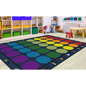 Shapes Accent Alphabet Seating Rug - Rectangle