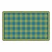 Shapes Accent Playful Plaid Classroom Rug - Apple Green