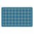 Shapes Accent Playful Plaid Classroom Rug - Brilliant Blue