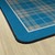 Shapes Accent Playful Plaid Classroom Rug - Corner