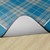 Shapes Accent Playful Plaid Classroom Rug - Backing