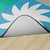 Shapes Accent Abstract Classroom Rug - Backing