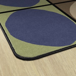 Explorer Series Ellipse Seating Rug (10' 6"W x 13' 2' L) - FOREST