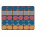 Explorer Series Ellipse Seating Rug (6' W x 8' 4"L) - CORAL REEF