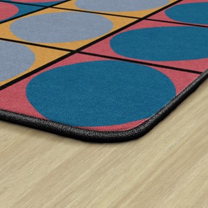 Explorer Series Ellipse Seating Rug (6' W x 8' 4"L) - CORAL REEF