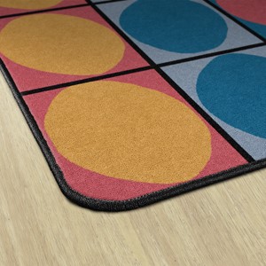 Explorer Series Ellipse Seating Rug (6' W x 8' 4"L) - CORAL REEF
