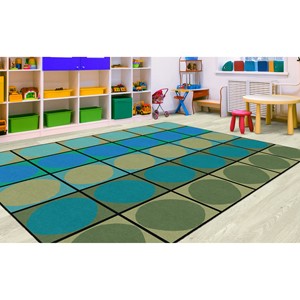 Explorer Series Ellipse Seating Rug (7' 6'  W x 12' L) - WETLANDS