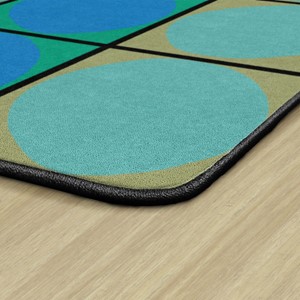 Explorer Series Ellipse Seating Rug (7' 6'  W x 12' L) - WETLANDS