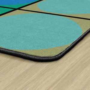 Explorer Series Ellipse Seating Rug (10' 6"W x 13' 2' L) - WETLANDS