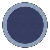 Explorer Series Solid Classroom Rug w/ Color Block Border