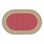 Explorer Series Solid Classroom Rug w/ Color Block Border - Oval (7' 6'  W x 12' L) -DESERT