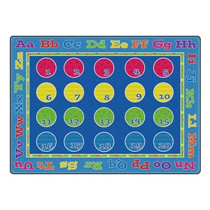 Fun with Colors Seating Rug - (5'10" W x 8'4" L)