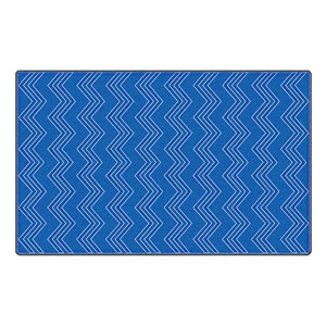 Chevron Fun Rug - Pattern - Blue