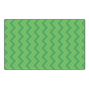 Chevron Fun Rug - Pattern - Green