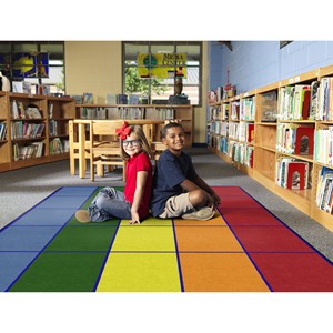 Colorful Squares Seating Rug