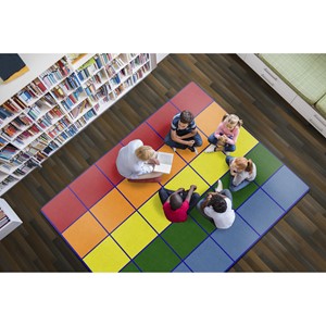 Colorful Squares Seating Rug
