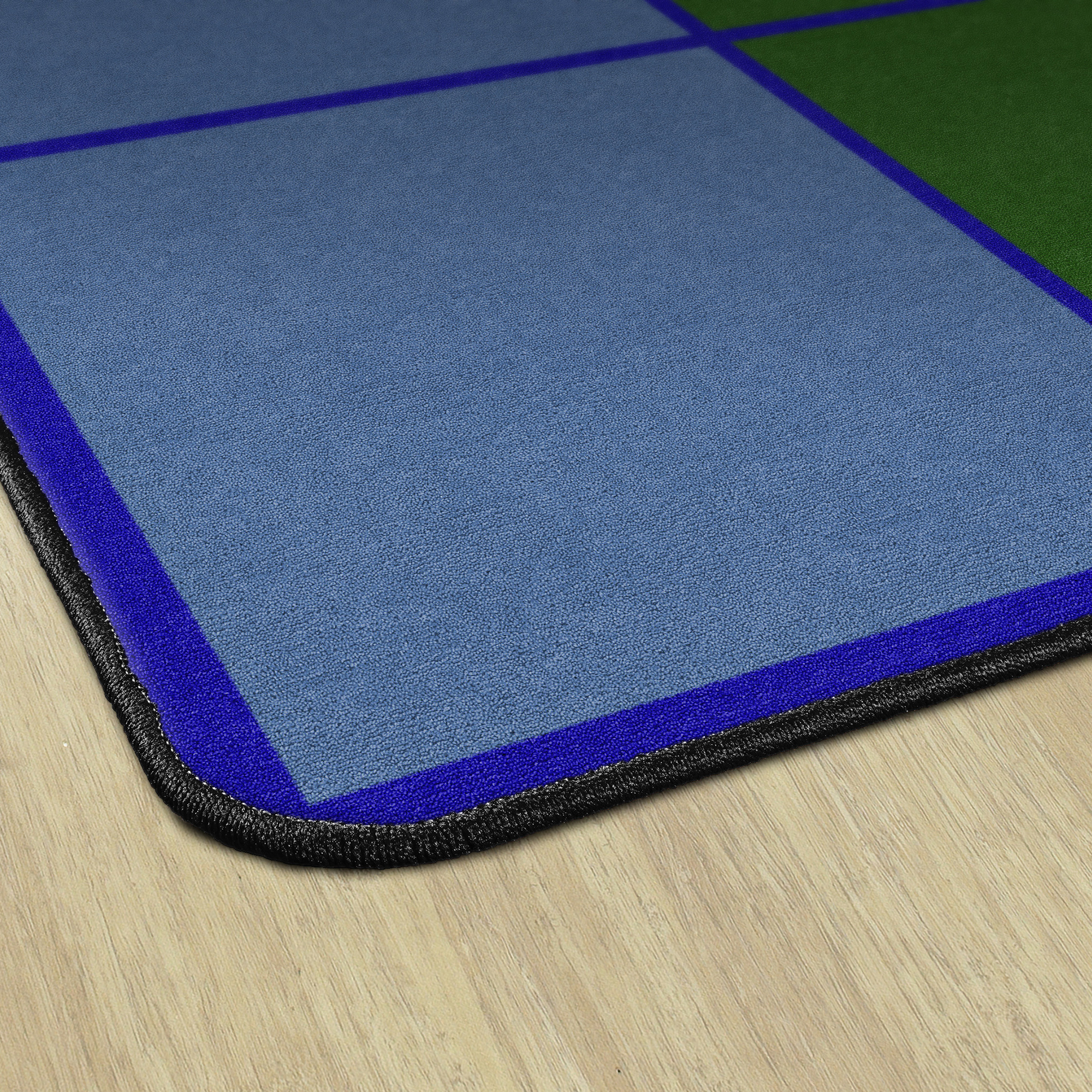 Seating Rug, Colorful Squares, 10'6